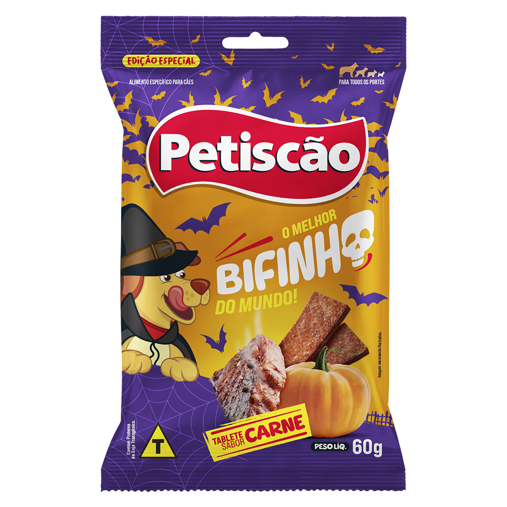 BIFINHO TABLETE DE HALLOWEEN SABOR CARNE