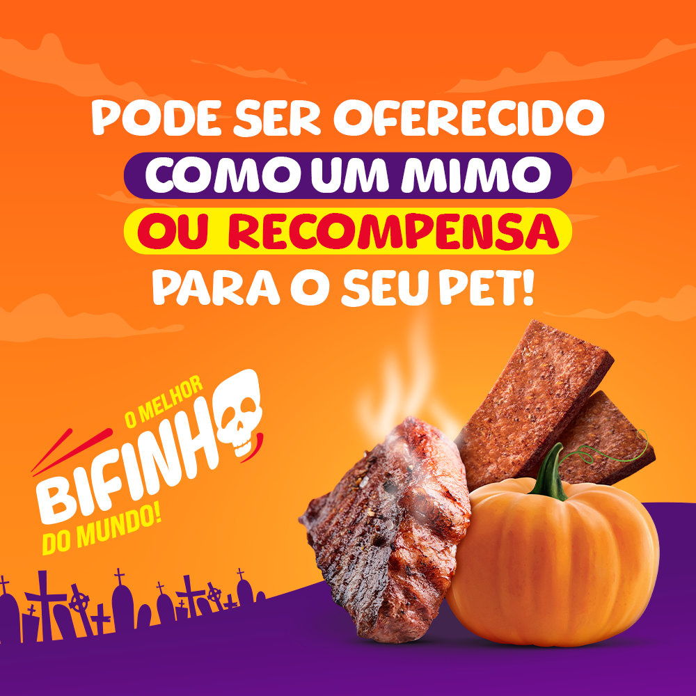 BIFINHO TABLETE DE HALLOWEEN SABOR CARNE