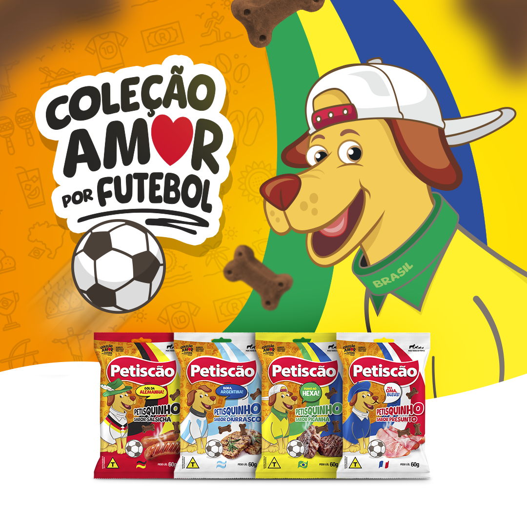 Petiscão lança coleção "Amor por Futebol" com sabores inspirados em países tradicionais do futebol mundial