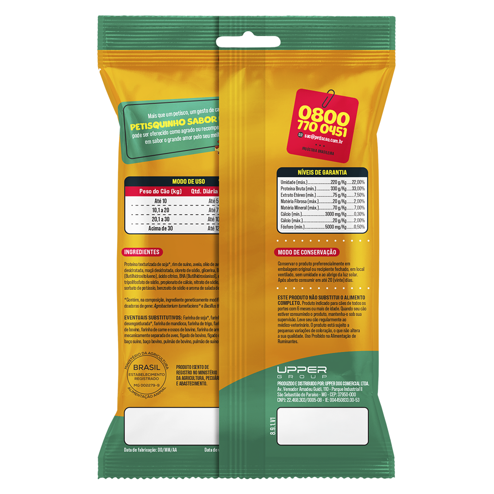 BIFINHO PETISQUINHO SABOR FRUTAS