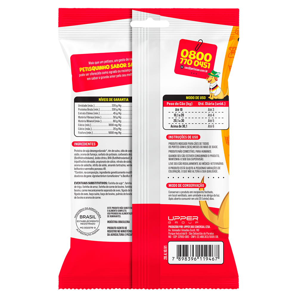 PETISQUINHO SABOR SALSICHA