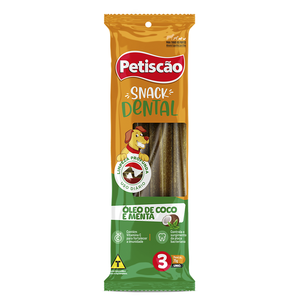 SNACK DENTAL ÓLEO DE COCO E MENTA