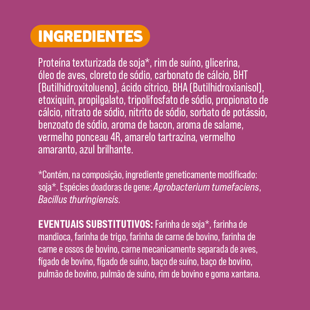 BIFINHO TABLETE SABOR BACON