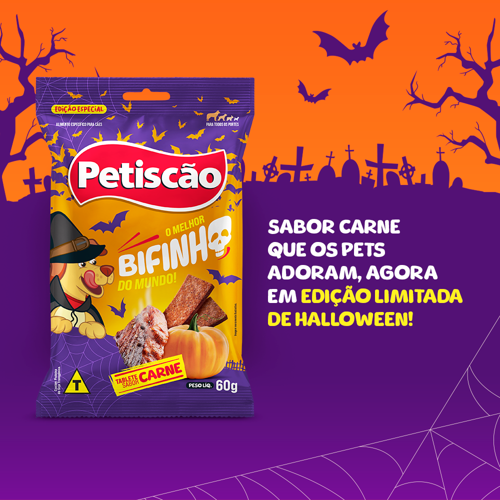 BIFINHO TABLETE DE HALLOWEEN SABOR CARNE