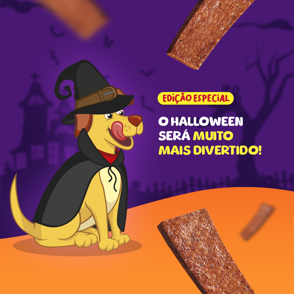 BIFINHO TABLETE DE HALLOWEEN SABOR CARNE